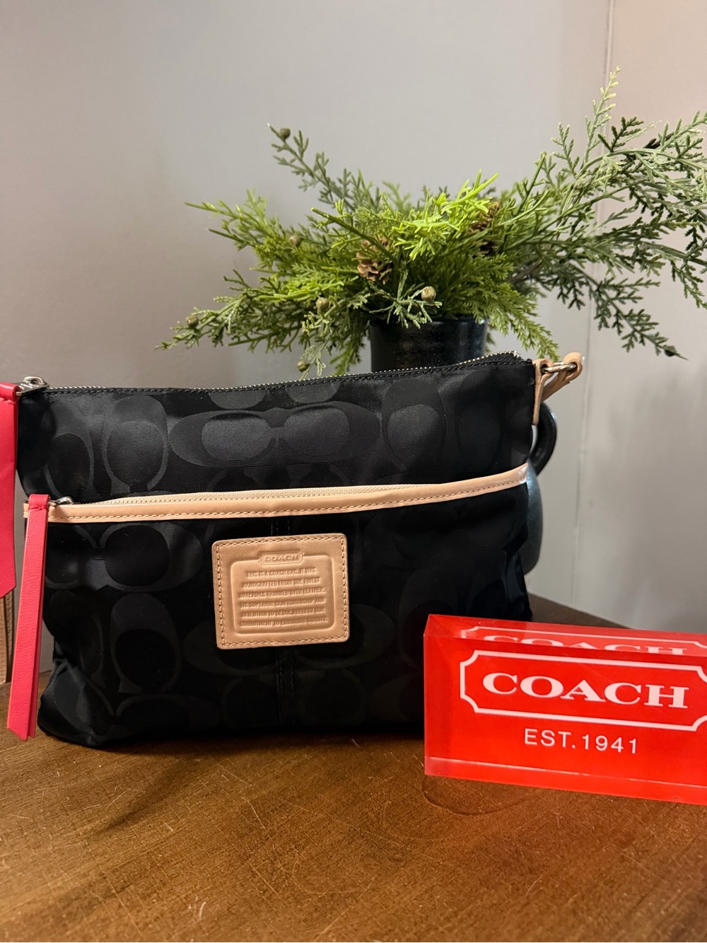 Coach Nylon Signature Tote & Crossbody Bag - Picture 9 of 16